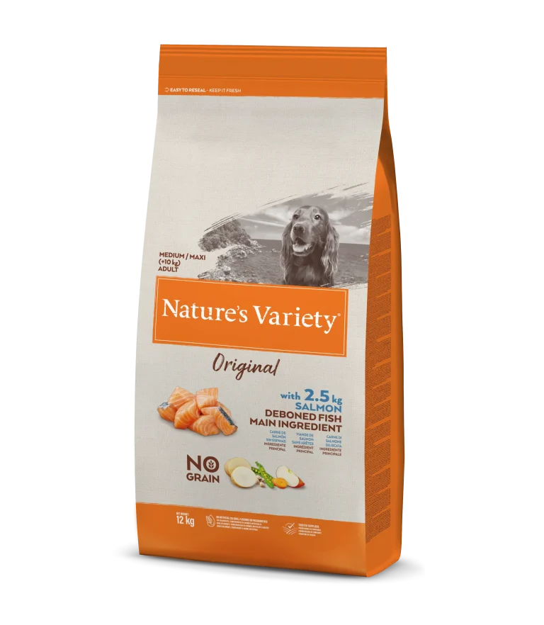NATURE'S VARIETY CANINE ADULT MD/MX SALMON 12KG