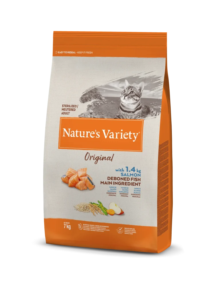 NATURE'S VARIETY FELINE ADULT STERLIZED SALMON 7KG