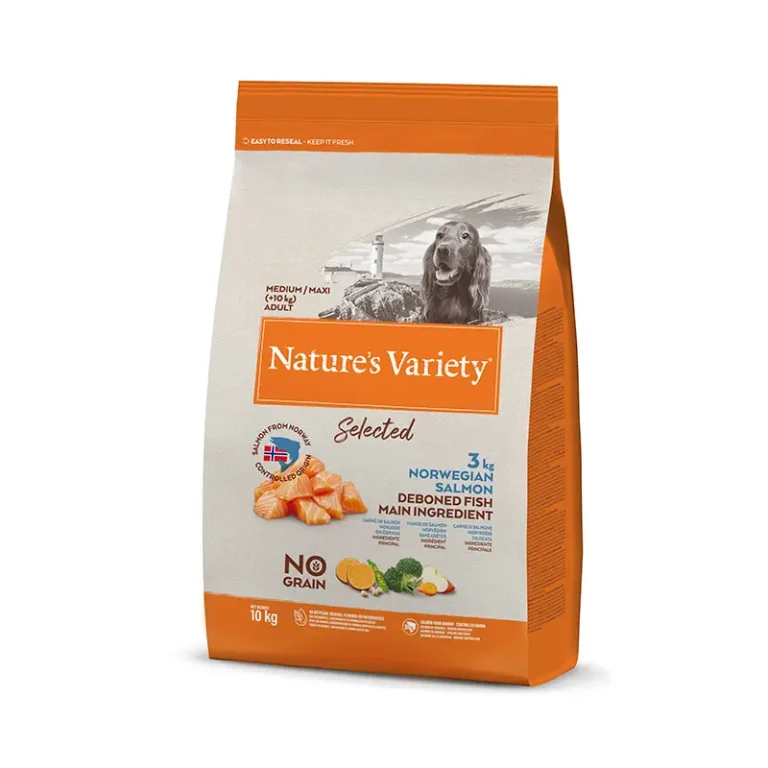 NATURE'S VARIETY SELEC CANINE ADULT MD-MX SALMON 10KG