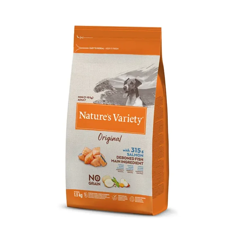 NATURE'S VARIETY CANINE ADULT MINI SALMON 1,5KG