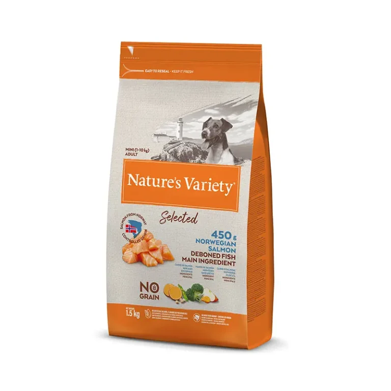 NATURE'S VARIETY SELEC CANINE ADULT MINI SALMON 1,5 KG