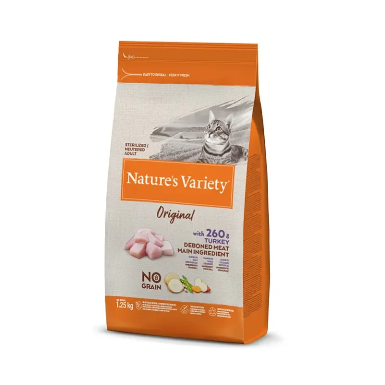 NATURE'S VARIETY FELINE ADULT STERLIZED PAVO 1,25KG