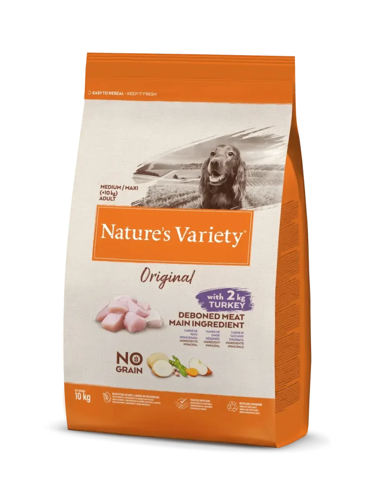 NATURE'S VARIETY CANINE ADULT MD/MX PAVO 10KG