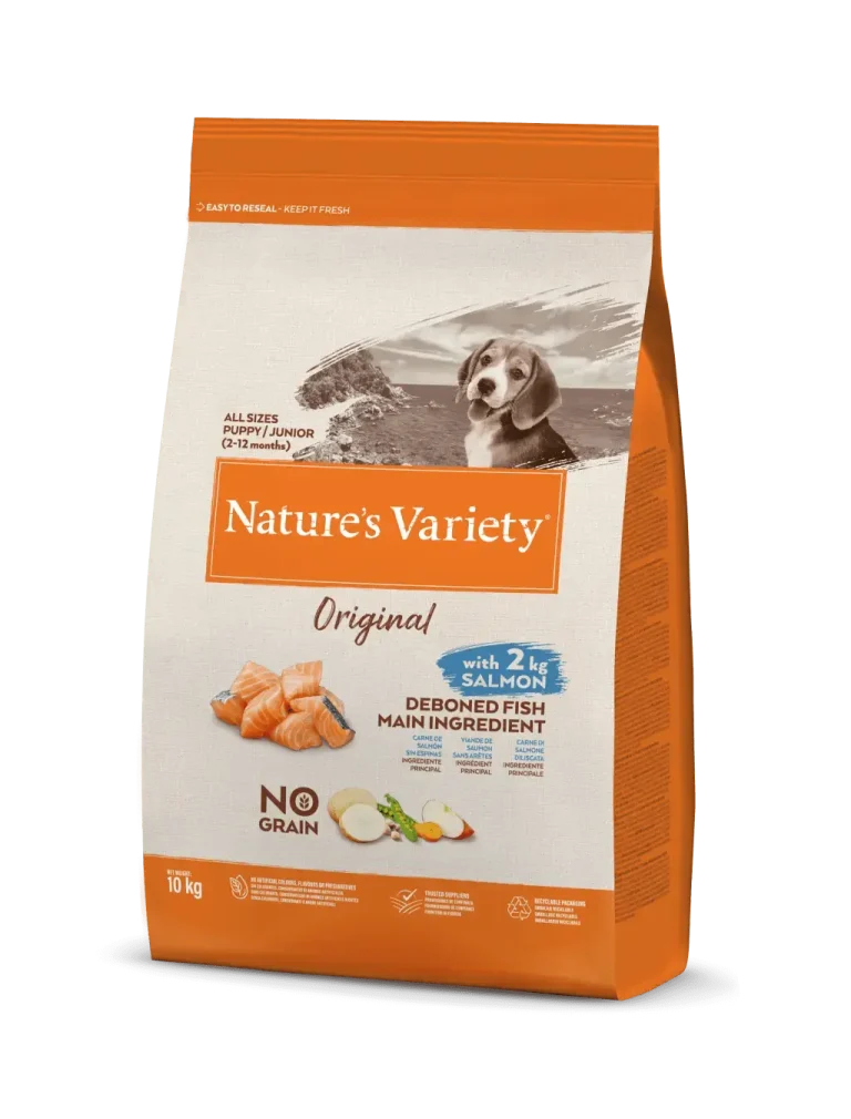 NATURE'S VARIETY CANINE JUNIOR SALMON 10KG