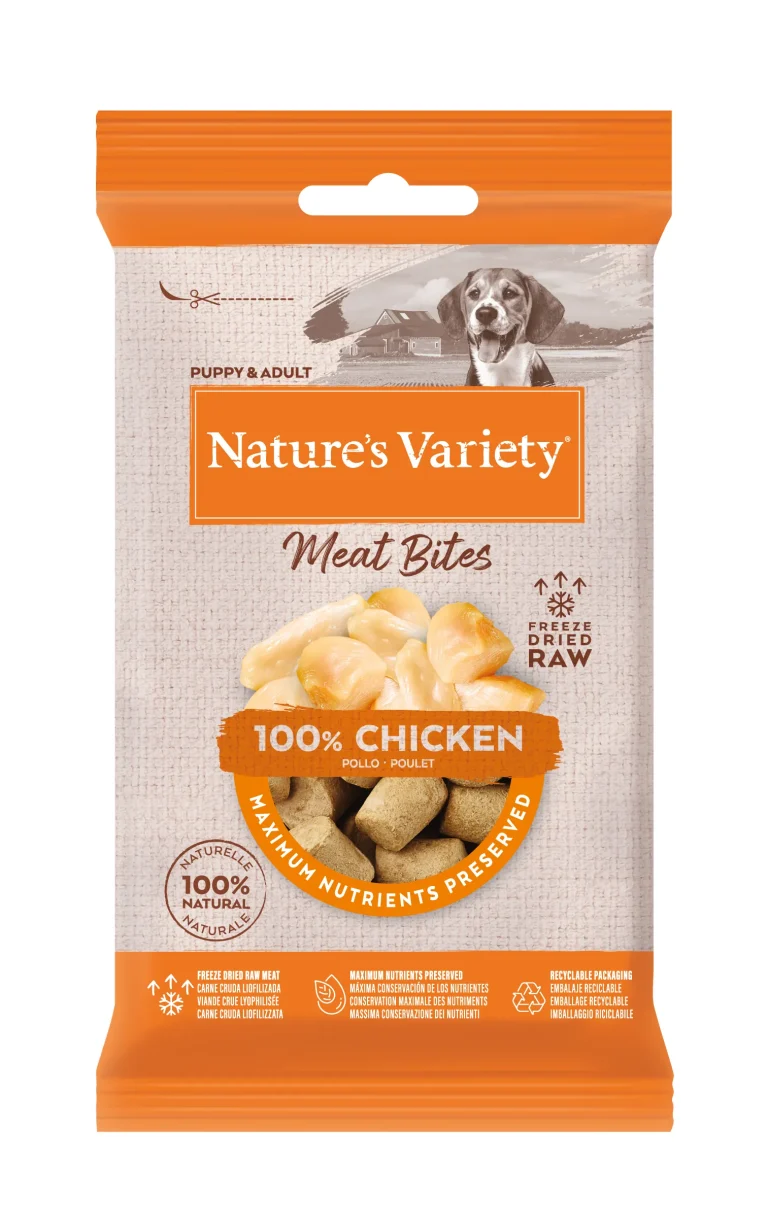NATURE'S VARIETY FREEZE DRIED BITES CHIKEN 20X20GR
