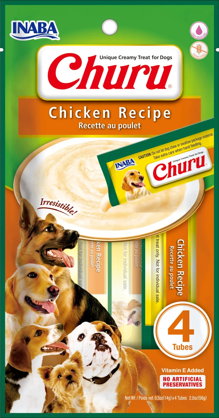 CHURU DOG RECETA DE POLLO 12X4X14GR