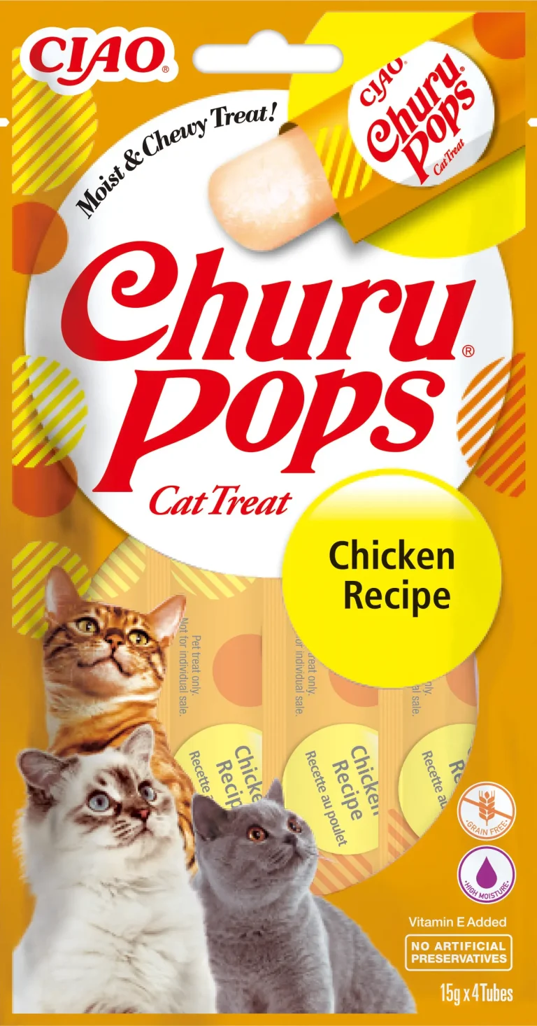 CHURU CAT POPS RECETA DE POLLO DISPLAY 12X60GR