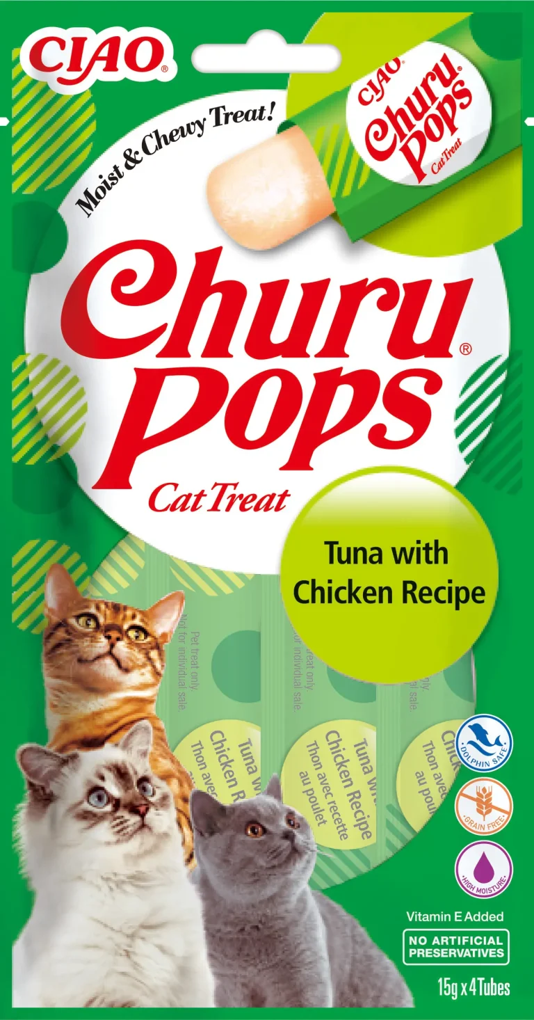 CHURU CAT POPS RECETA DE ATUN CON POLLO DISPLAY 12X60GR