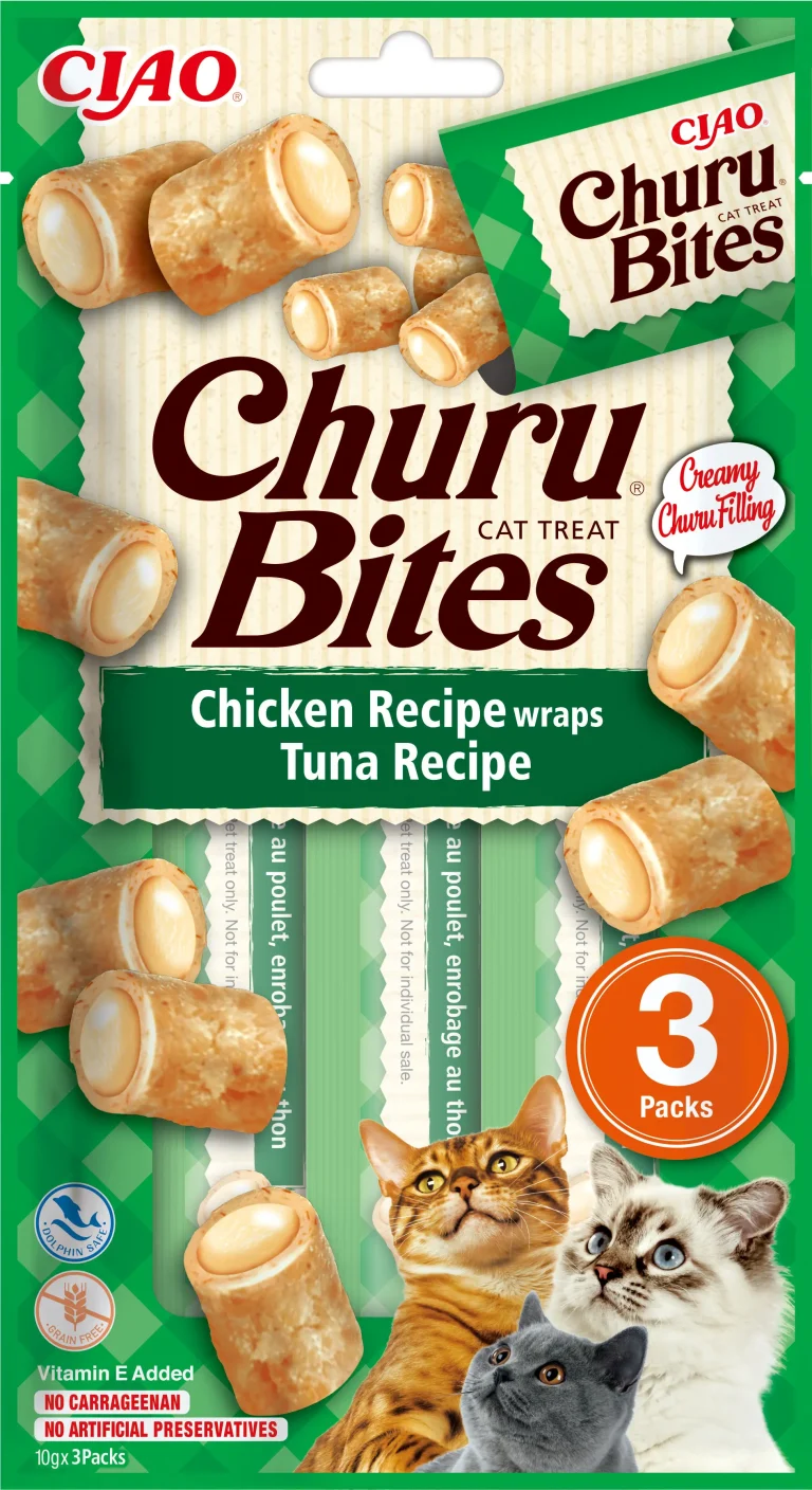 CHURU DOG BITES RECETA DE POLLO DISPLAY 8X96GR