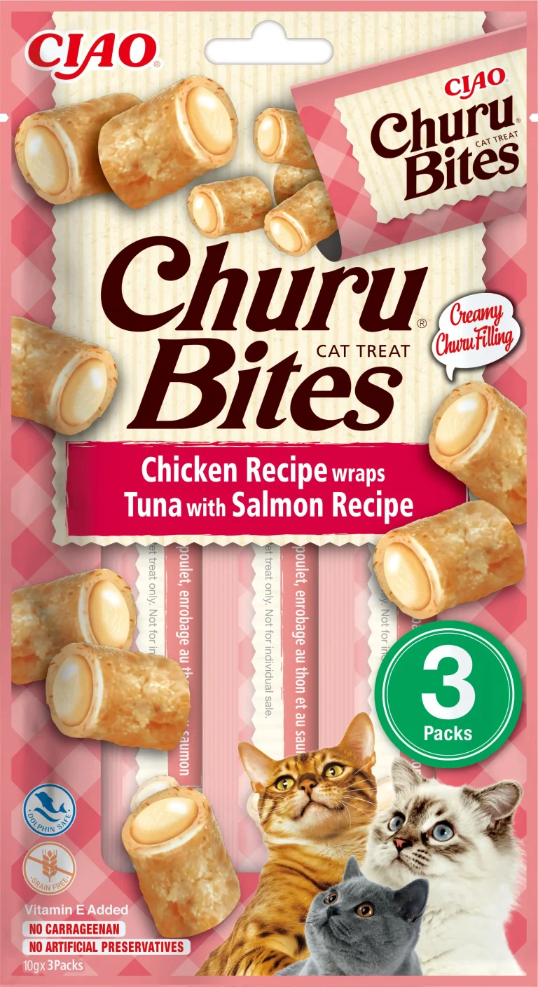 CHURU CAT BITES RECETA DE ATUN CON SALMON DISPLAY 12X30GR
