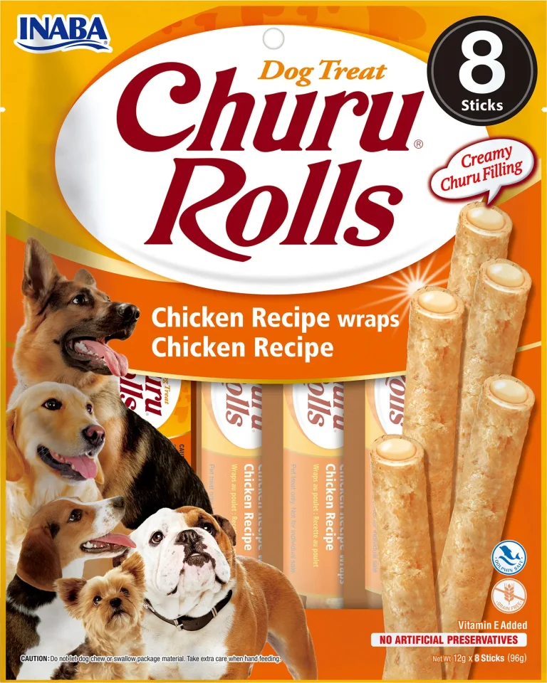 CHURU DOG ROLLS RECETA DE POLLO DISPLAY 8X96GR