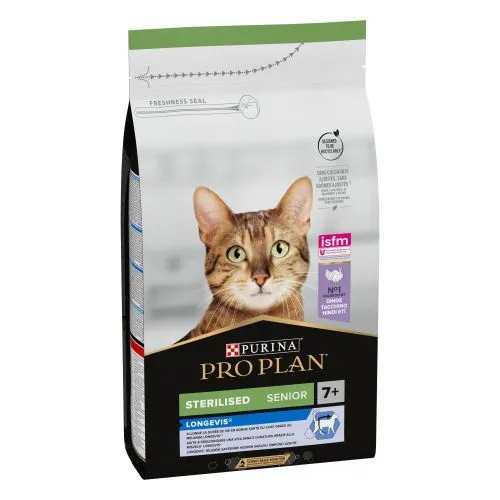 PRO PLAN FELINE ADULT ESTERILIZADO +7 PAVO 1,5KG