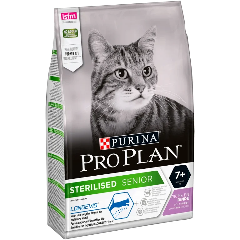 PRO PLAN FELINE ADULT ESTERILIZADO +7 PAVO 3KG