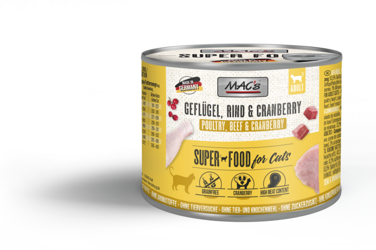 MAC's Cat Aves, ternera y arándanos 200g