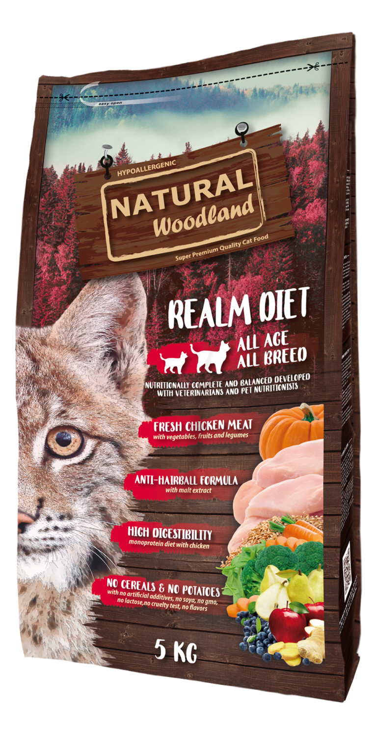 Natural Woodland Realm Diet Diet Pienso Seco Gato Superpremium 5kg