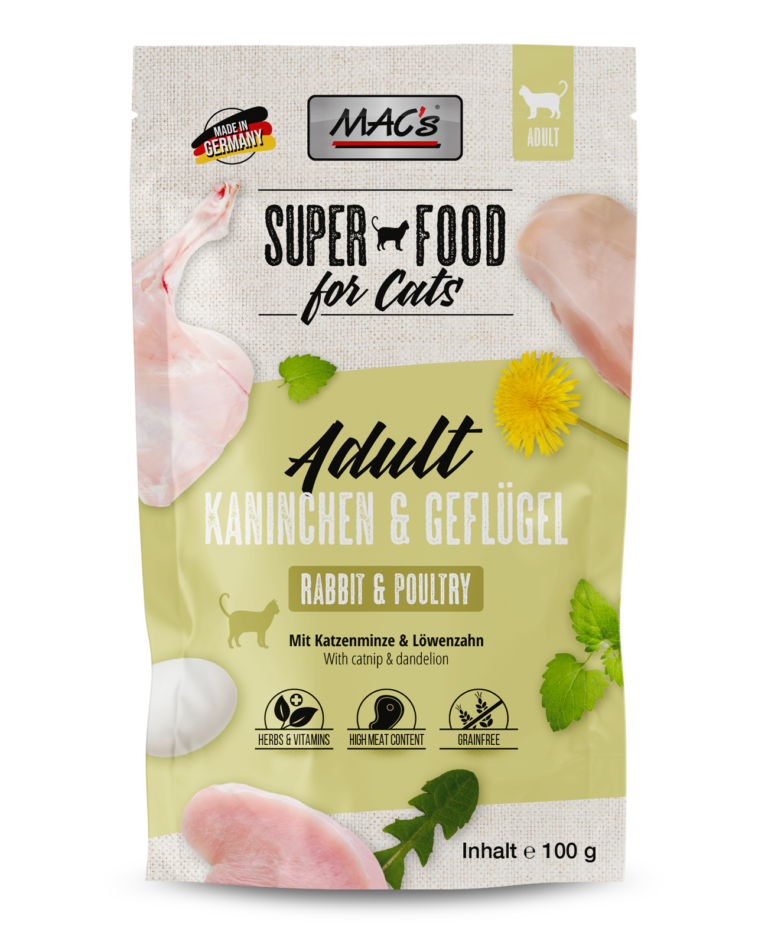 MAC's Cat Pouch Conejo y aves 100g