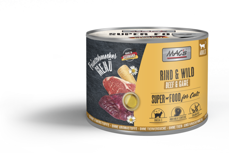 MAC's Cat "Feinschmecker" Ternera y carne de caza 200g