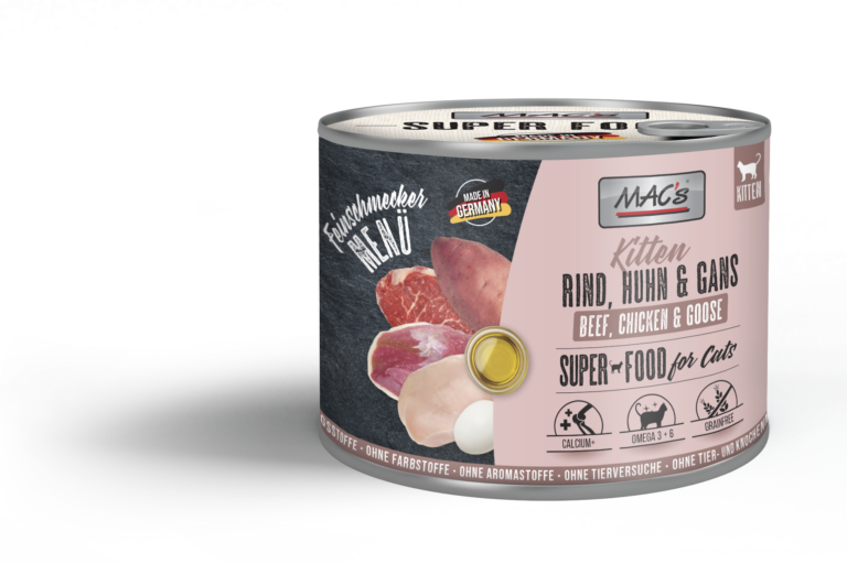 MAC's Cat "Feinschmecker" Kitten Ternera, pollo y ganso 200g