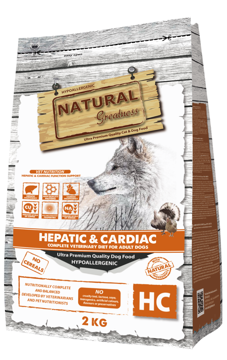 Natural Greatness Perros Veterinary Diet Hepatic-Cardiac 2kg