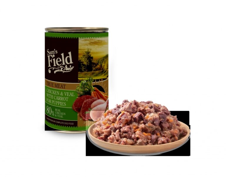 Sam's Field Perro True Pollo y buey con zanahorias 6x400Gr