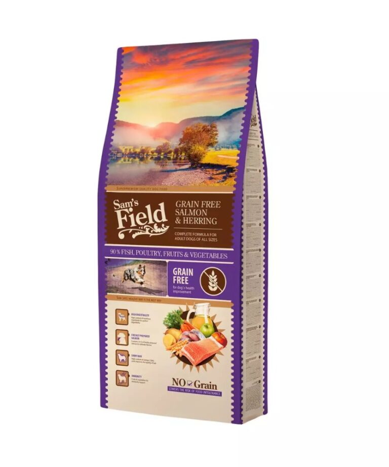 Sam's Field Perro Grain free salmon & herring 13Kg