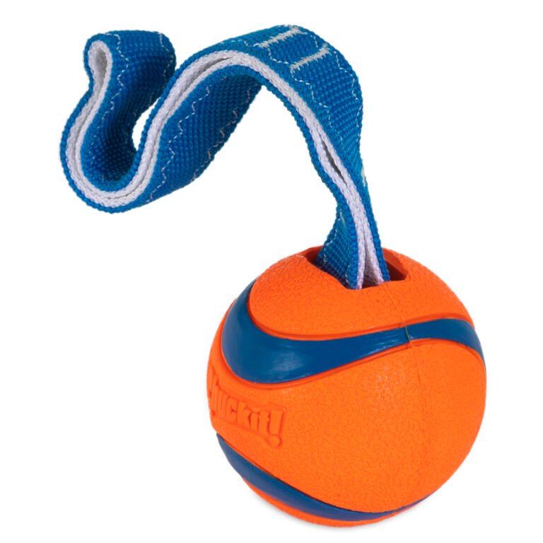 CHUCKIT ULTRA TUG - 1 UD PELOTA DE CAUCHO CON CORREA NYLON - GRANDE