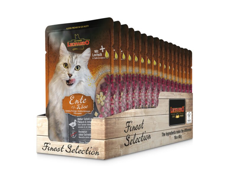 Leonardo Gato Menu de pato & queso 16x85gr
