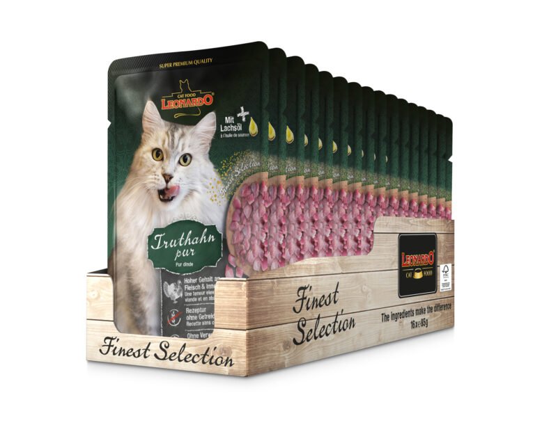 Leonardo Gato puro en pavo 16x85gr