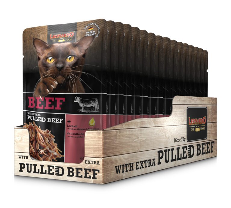 Leonardo Gato Beef + extra pulled Beef 16x70 gr