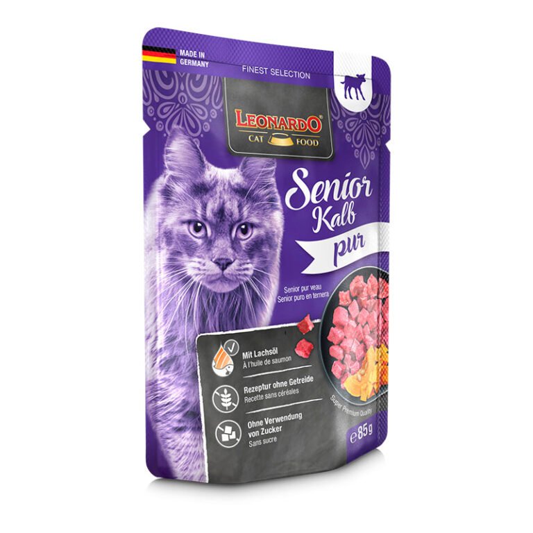 Leonardo Gato Senior puro en ternera 16x85gr
