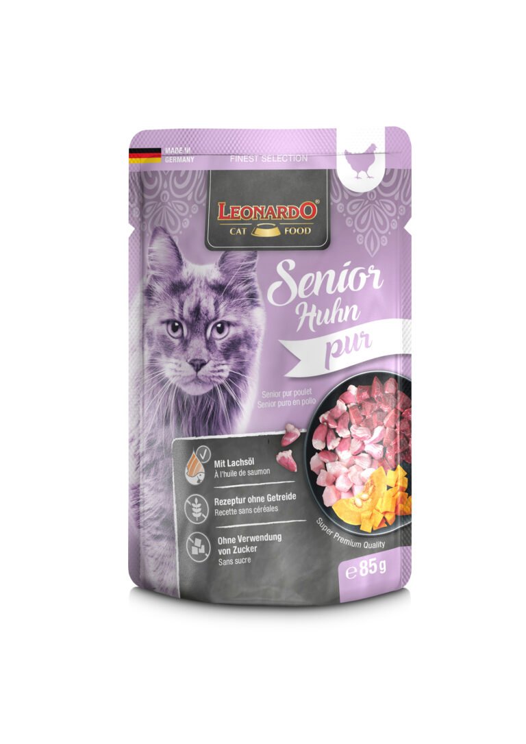 Leonardo Gato Senior puro en pollo 16x85 gr
