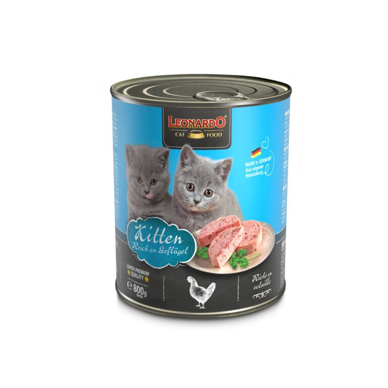 Leonardo Gato Kitten rico en ave 6x800gr