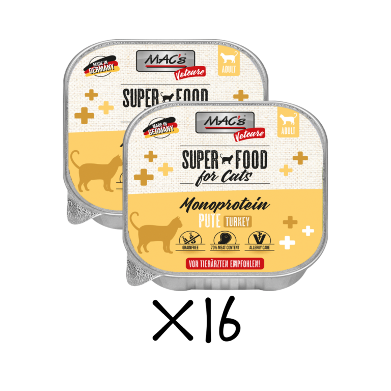 MAC's Cat Vetcare Monoproteico  Pavo Pack 16x100gr