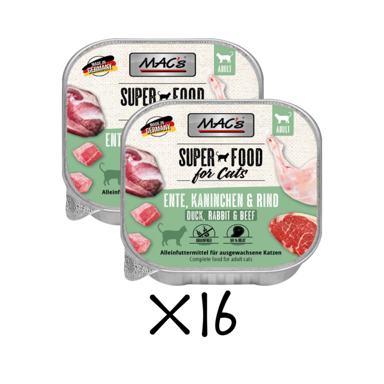 MAC's Cat Pato, conejo y ternera Pack 16x100gr