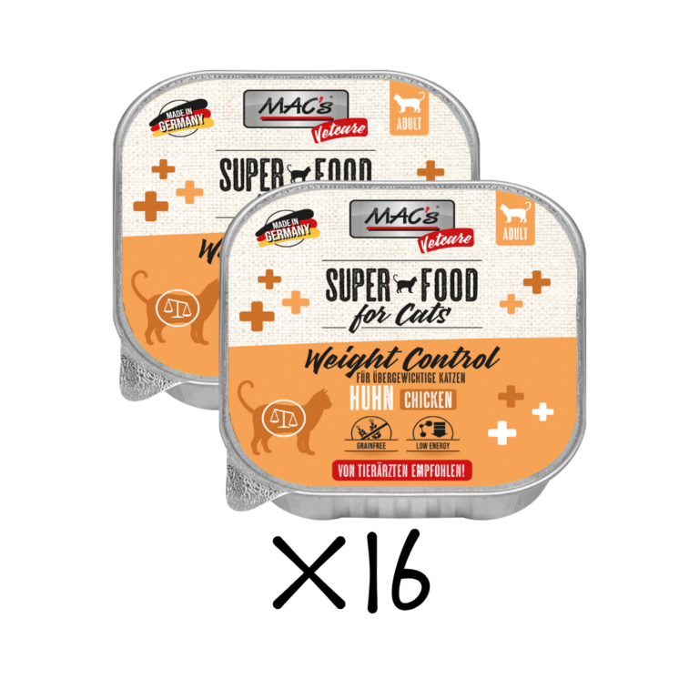 MAC's Cat Vetcare Weight Control Pollo Pack 16x100gr