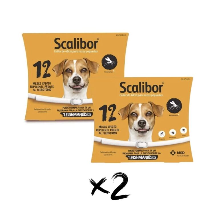 Pack 2 collares Scalibor 48cm