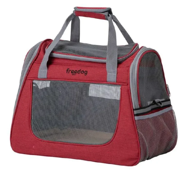 FREEDOG TRANSPORTIN LAX ROJO 45 X 25 X 35CM
