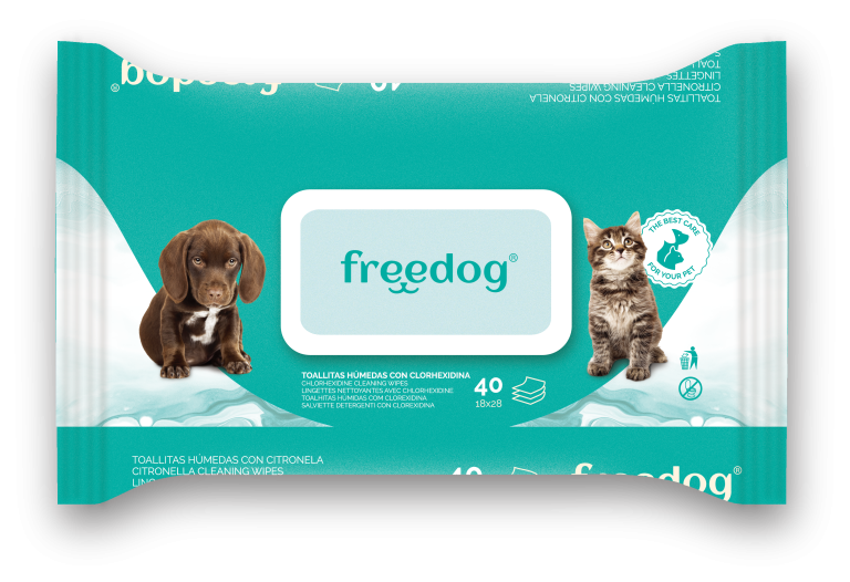 FREEDOG TOALLITAS CLORHEXIDINA GRANDE 40UDS