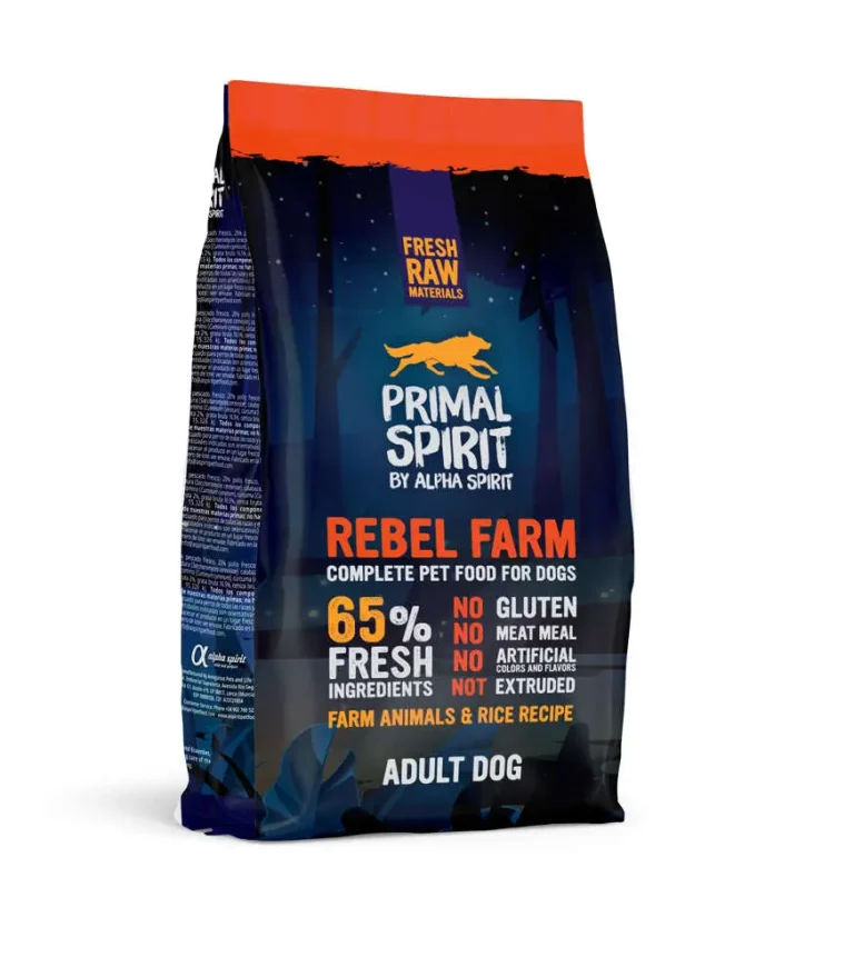ALPHA SPIRIT CANINE PRIMAL 65% REBEL FRAM 1KG