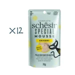 Schesir Special Mousse Alimento Húmedo Completo 12 X 70 Gr Pollo con Hígado De Pato