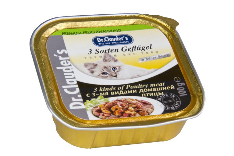 Dr.Clauder's Húmedo Best Pearls En Salsa 3 Ave Mix 32x100Gr Gato