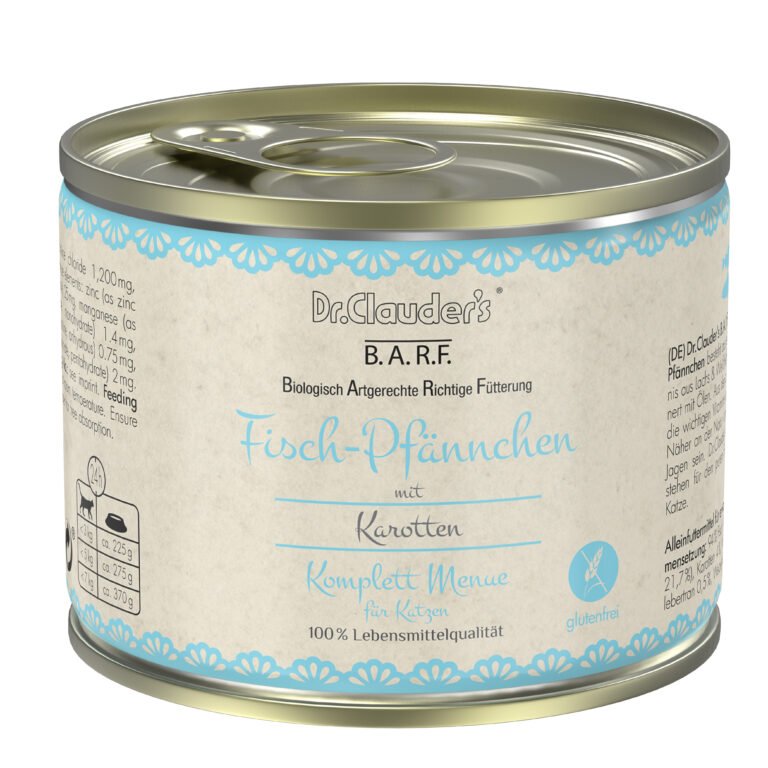 Dr.Clauder's Húmedo B.A.R.F. Menú Completo Pescado  6x200Gr Gato