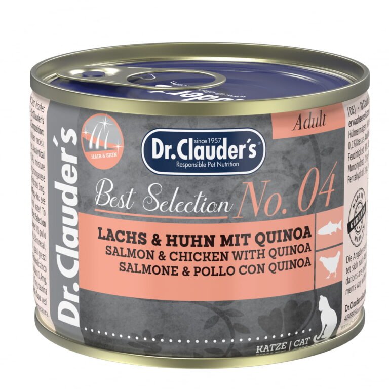 Dr.Clauder's Húmedo Best Selection Adult No. 4 Salmón Y Pollo Con Quinoa  6x200Gr Gato