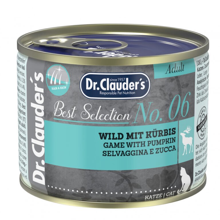 Dr.Clauder's Húmedo Best Selection Adult No. 6 Gamo Con Calabaza  6x200G Gato