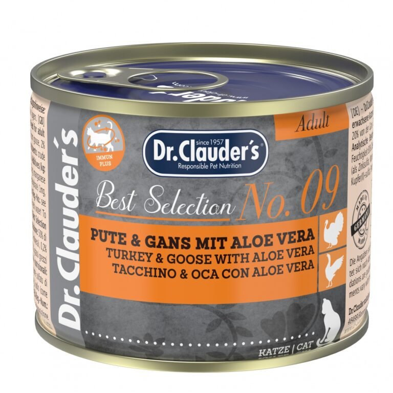 Dr.Clauder's Húmedo Best Selection Adult No. 9 Pavo Y Ganso Con Aloe Vera 6x200Gr Gato
