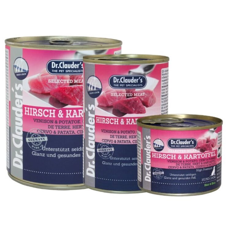 Dr.Clauder's Húmedo Carne Seleccionada Pro Hair & Skin Venado Y Patata 6x200Gr Perro