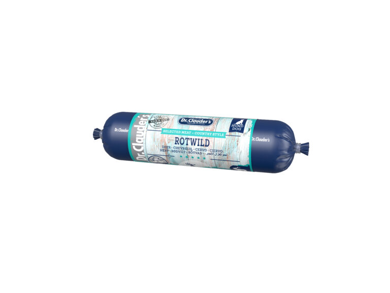 Dr.Clauder's Húmedo Country Style Prebiotic Ciervo 6x400G Salchicha Perro