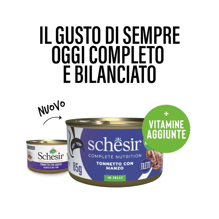 SCHESIR GATO Atún con buey en gelatina 12x85gr - Imagen 2