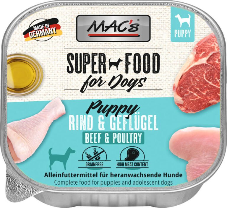 MAC's Dog Puppy Ternera y Aves 10x150Gr