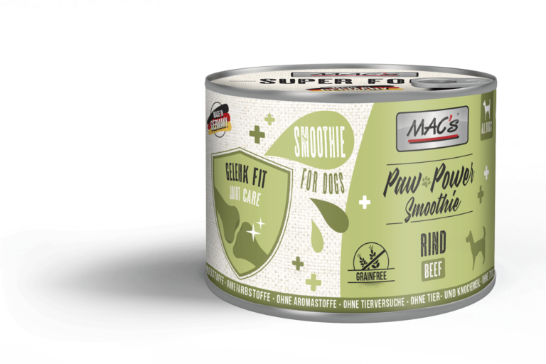 MAC's DOG Paw Power Smoothie Res - Articulaciones en Forma (alimento complementario) 6x200Gr